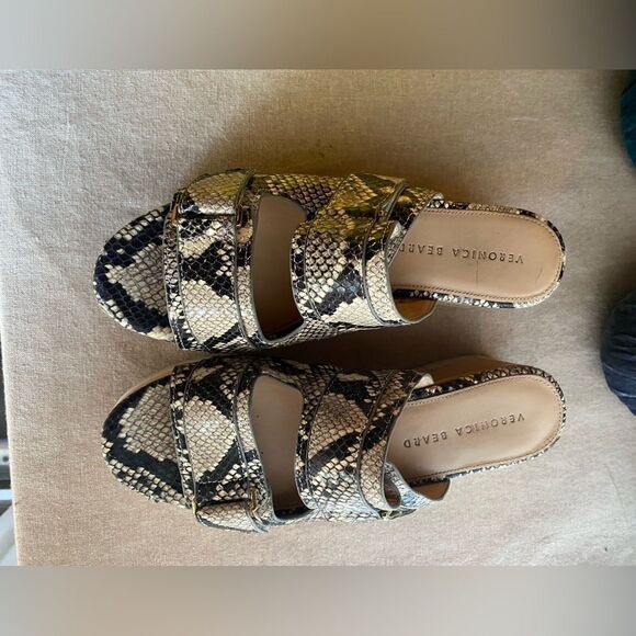Veronica Beard animal print and platform sandals size 8 - Picture 11 of 12